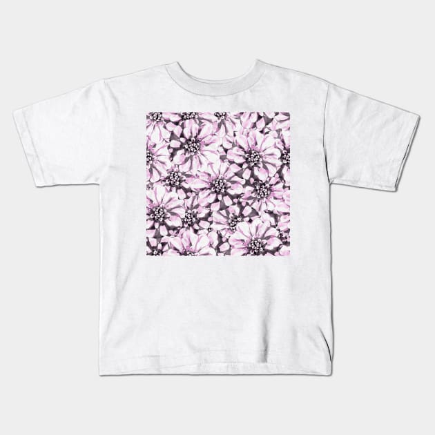 Pink Gerbera Flowers Kids T-Shirt by cesartorresart